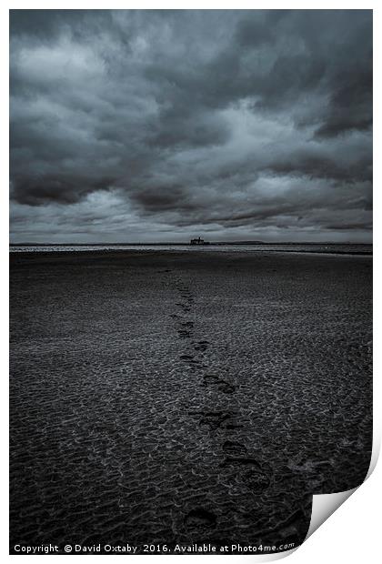 Footsteps in the sand Print by David Oxtaby  ARPS