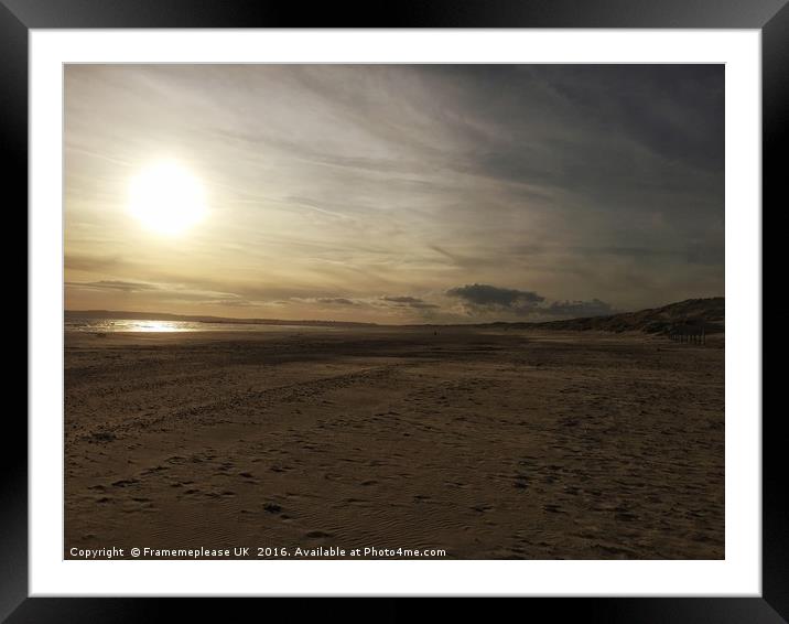 Camber Sands  Framed Mounted Print by Framemeplease UK