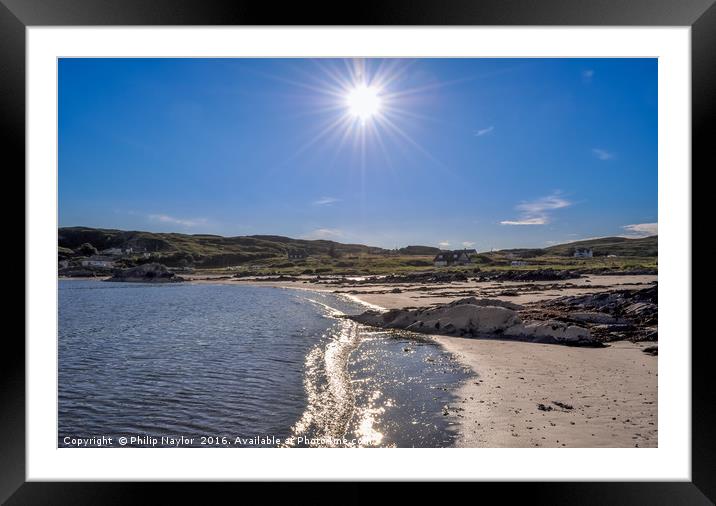 Sunburst on the Isle............ Framed Mounted Print by Naylor's Photography