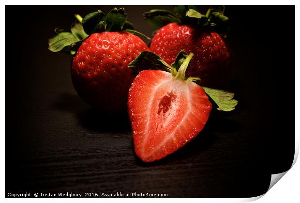 Strawberries Print by Tristan Wedgbury