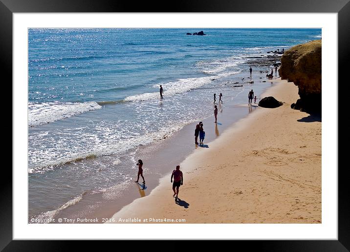 Maria Luisa Beach Framed Mounted Print by Tony Purbrook