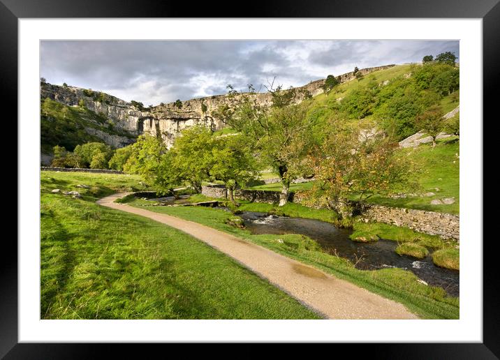 Malham Cove Yorkshire Framed Mounted Print by Gary Kenyon