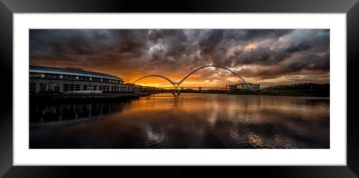 Infinity Bridge Sunset Framed Mounted Print by Dave Hudspeth Landscape Photography