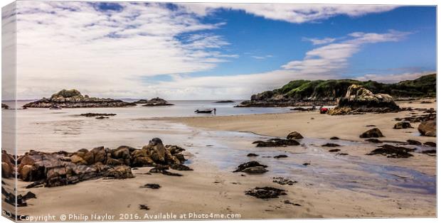 Postcard from Mull................ Canvas Print by Naylor's Photography