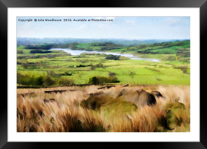 Staffordshire moorlands Framed Mounted Print by Julie Woodhouse