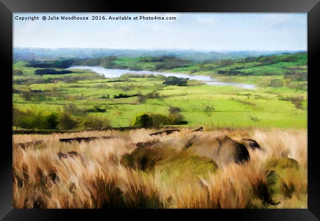 Staffordshire moorlands Framed Print by Julie Woodhouse