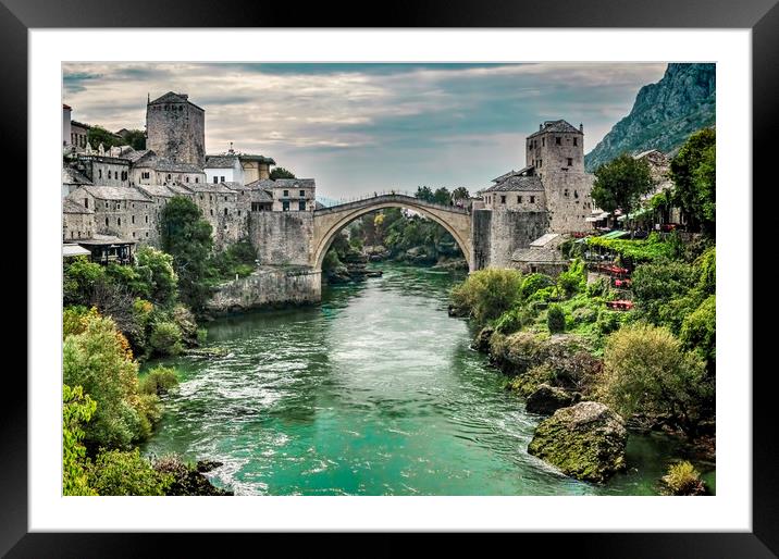 Stari Most “Old Bridge” Mostar Framed Mounted Print by Colin Metcalf