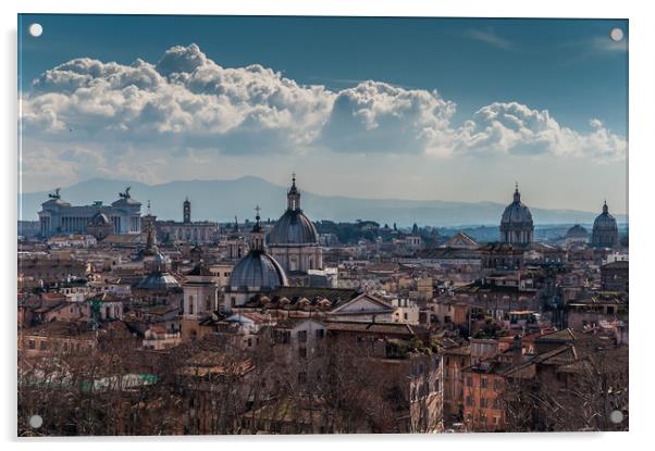 Rome Italy Acrylic by Paul Andrews