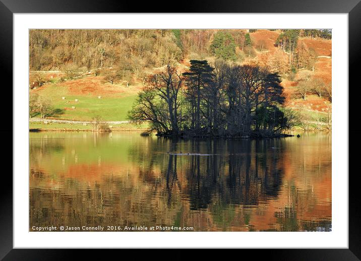 Rydalwater Reflections Framed Mounted Print by Jason Connolly