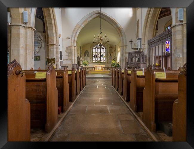 Holy Cross Church, Ramsbury, Wiltshire, UK Framed Print by Mark Llewellyn