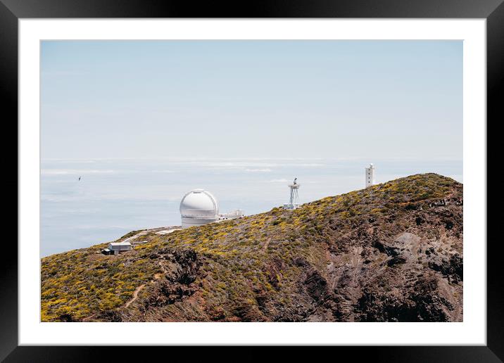 Roque de los Muchachos Astronomical Observatory. L Framed Mounted Print by Liam Grant