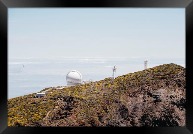 Roque de los Muchachos Astronomical Observatory. L Framed Print by Liam Grant