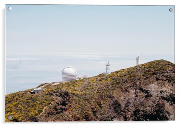 Roque de los Muchachos Astronomical Observatory. L Acrylic by Liam Grant