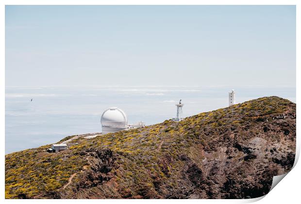 Roque de los Muchachos Astronomical Observatory. L Print by Liam Grant