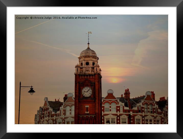 Clock-Tower,Crouch-end North London sunset  Framed Mounted Print by Heaven's Gift xxx68