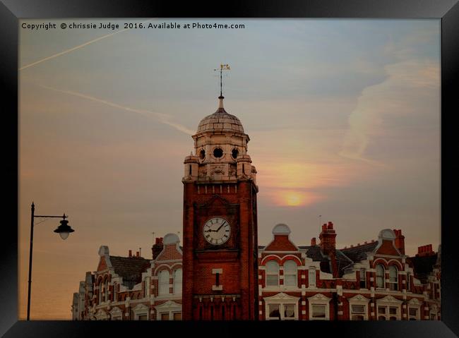 Clock-Tower,Crouch-end North London sunset  Framed Print by Heaven's Gift xxx68