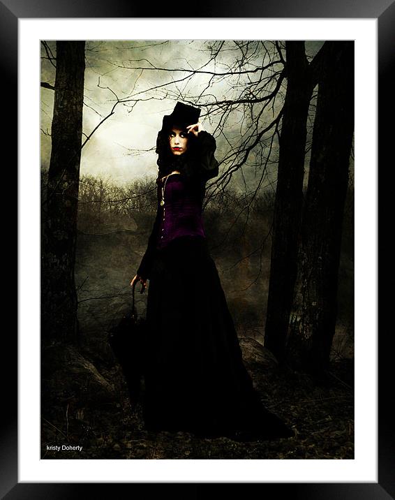 a vampires walk Framed Mounted Print by kristy doherty
