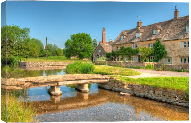Lower Slaughter  Canvas Print by Bob Barnes