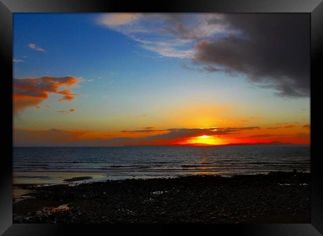 Shell Island Sunset, Llanbedr, North Wales Framed Print by Gregg Howarth