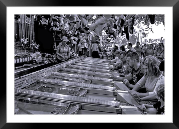 All the Fun of the Fair..... Framed Mounted Print by PETER MARSH