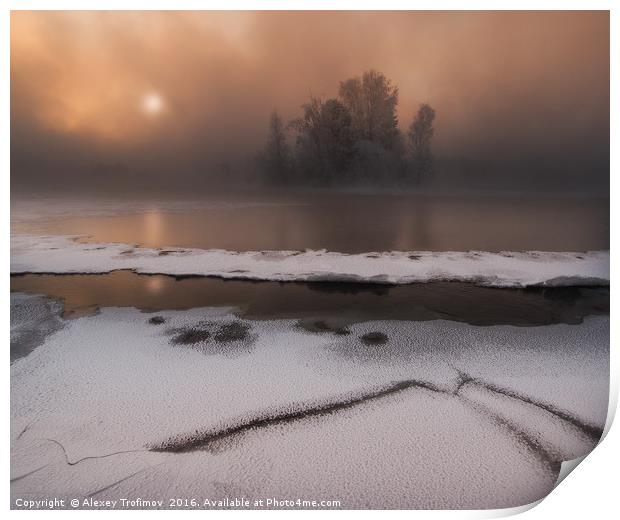 Middle of Winter Print by Alexey Trofimov