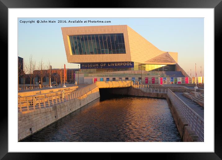The Museum of Liverpool Framed Mounted Print by John Wain