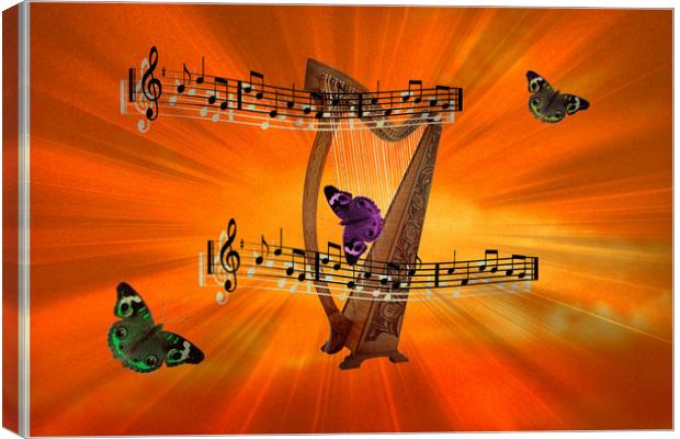 Butterfly Rhapsody Canvas Print by Heather Goodwin