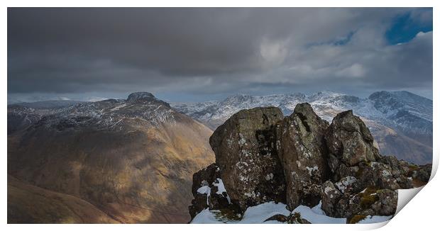The Scafells Print by Paul Andrews