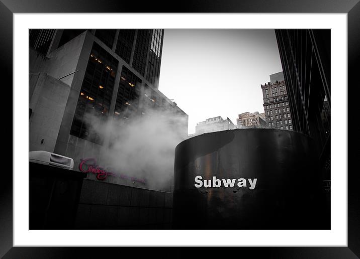 Subway - Century 21 Framed Mounted Print by Simon Wrigglesworth