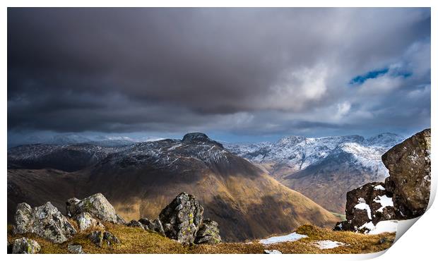 The Scafells 2 Print by Paul Andrews