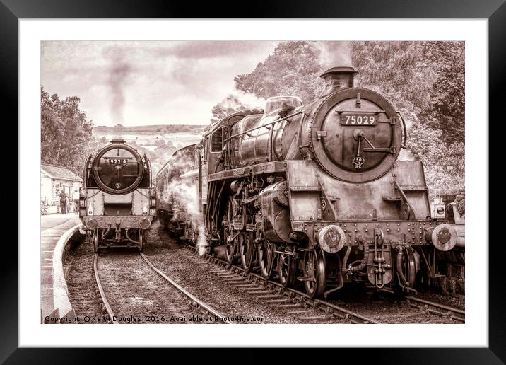 Steam and Steam Framed Mounted Print by Keith Douglas