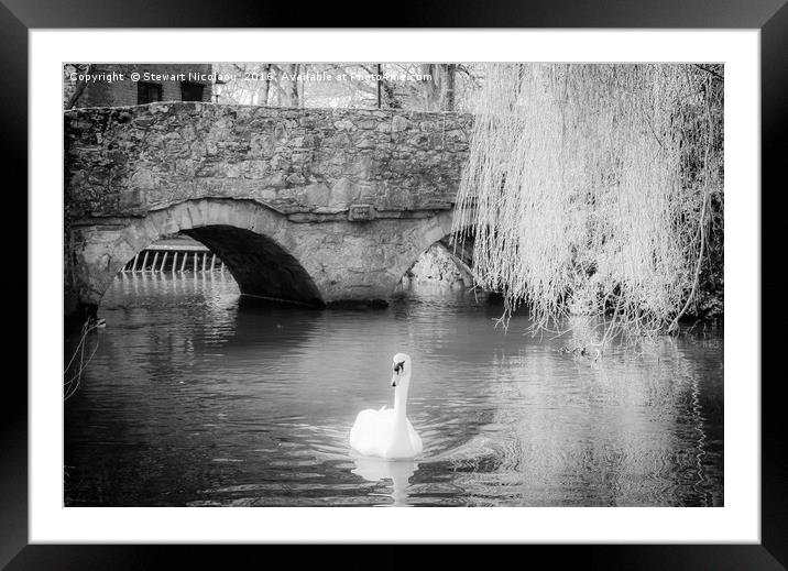 Place Mill, Christchurch Framed Mounted Print by Stewart Nicolaou