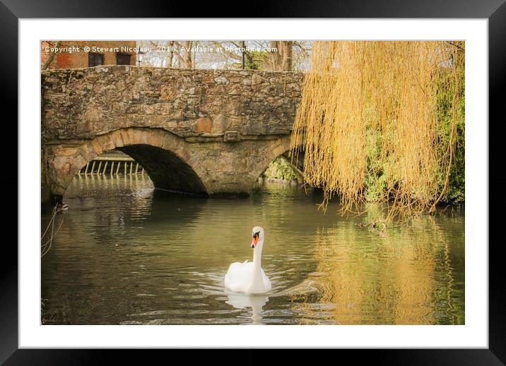 Place Mill, Christchurch Framed Mounted Print by Stewart Nicolaou
