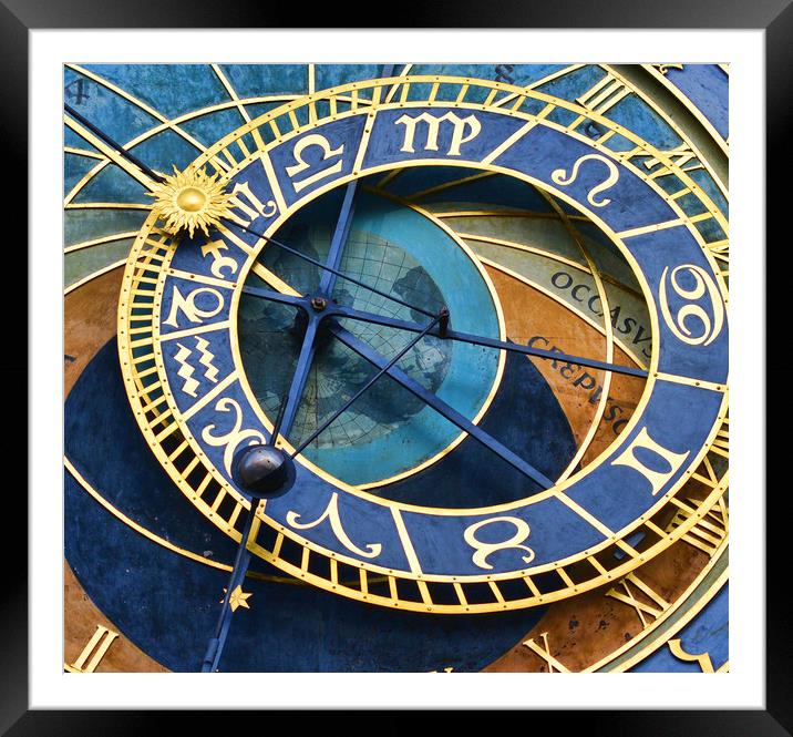 Astronomical Clock, Prague Framed Mounted Print by Ann McGrath