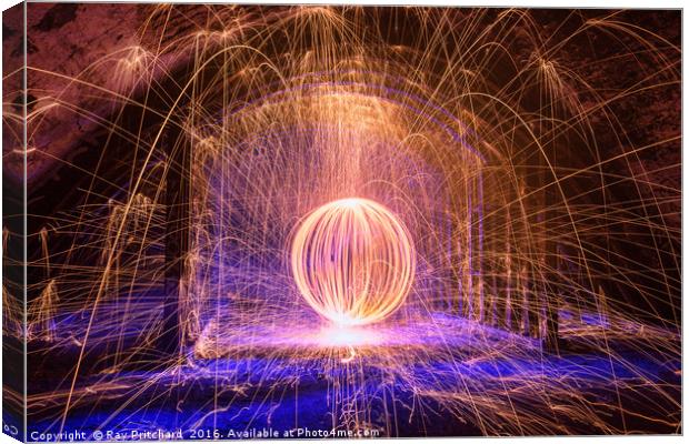 Orb of Molten Steel Canvas Print by Ray Pritchard