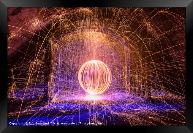 Orb of Molten Steel Framed Print by Ray Pritchard