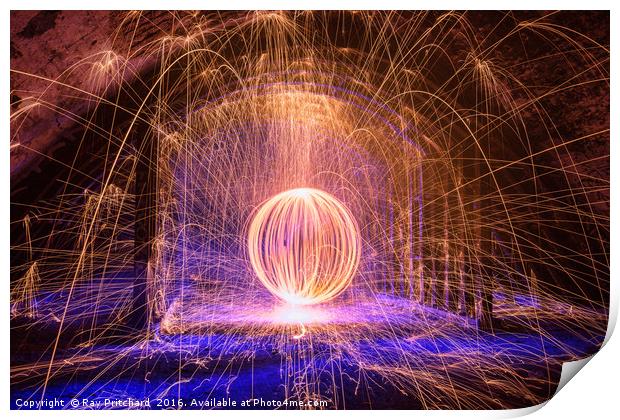 Orb of Molten Steel Print by Ray Pritchard