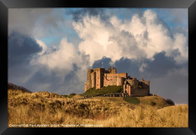 Bamburgh Castle Framed Print by Paul Appleby