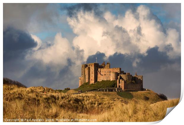 Bamburgh Castle Print by Paul Appleby