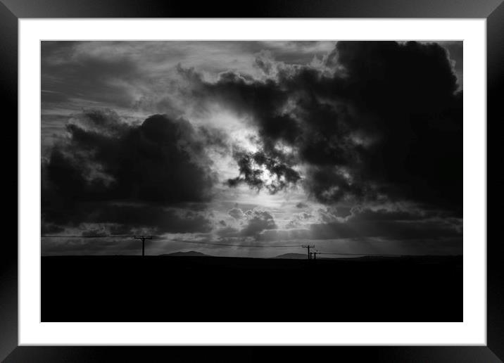 Sunset near Brawdy, Pembrokeshire  Framed Mounted Print by Wolfgang Ackermann