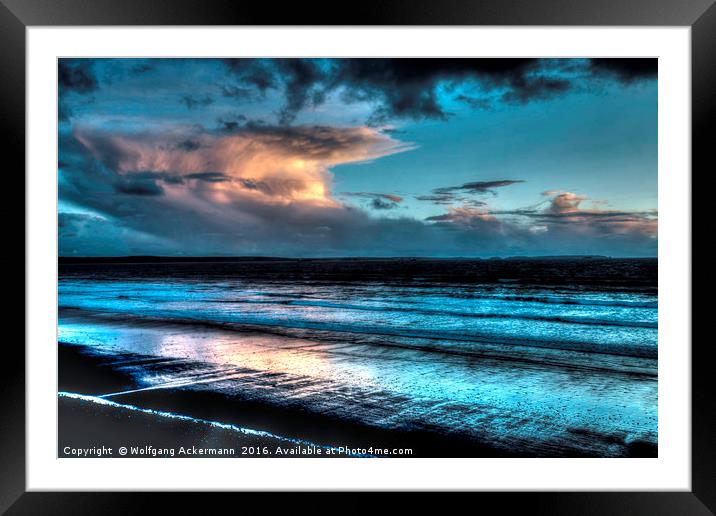 Newgale Beach Pembrokeshire Framed Mounted Print by Wolfgang Ackermann