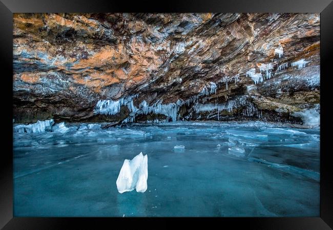 The Ice Grotto Framed Print by Svetlana Korneliuk