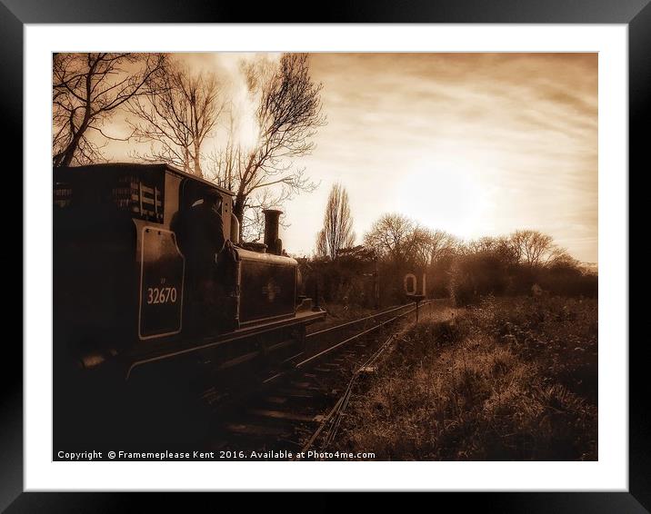 The last Train home  Framed Mounted Print by Framemeplease UK