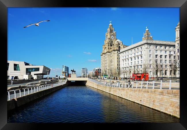 Liverpool's iconic waterfront Framed Print by Frank Irwin