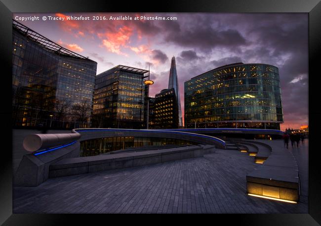 Southbank Sunset Framed Print by Tracey Whitefoot