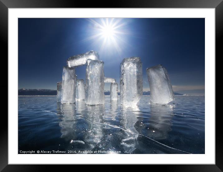 Magical IceLight Framed Mounted Print by Alexey Trofimov