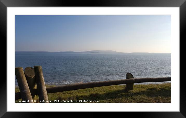 Gower View Framed Mounted Print by Chris Williams