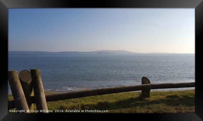 Gower View Framed Print by Chris Williams