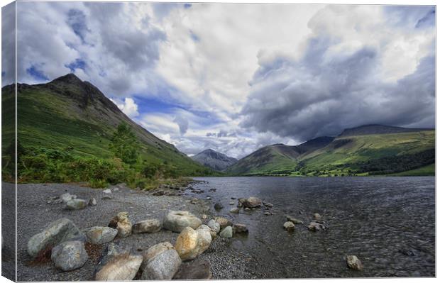 Windy Wastwater Canvas Print by Jacqi Elmslie