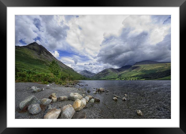Windy Wastwater Framed Mounted Print by Jacqi Elmslie